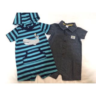 カーターズ(carter's)の新品■Carters カーターズ  24M ロンパース 2枚セット くじら♪(ロンパース)