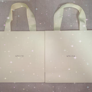 シロ(shiro)のshiro  ショップバック　紙袋2枚セット(ショップ袋)
