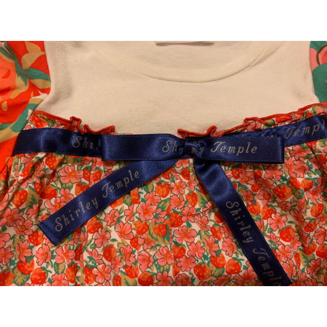 Shirley Temple(シャーリーテンプル)の2点セット　シャーリーテンプル　リバティ柄カットソー　80 Tシャツ チュニック キッズ/ベビー/マタニティのベビー服(~85cm)(シャツ/カットソー)の商品写真