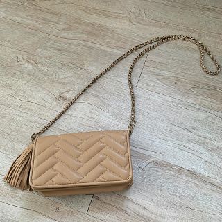 ザラ(ZARA)のzara basic beige ショルダーバック(ショルダーバッグ)