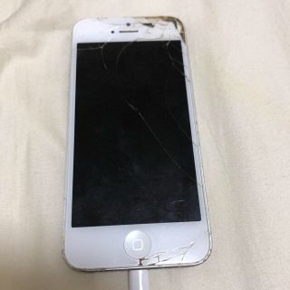 アイフォーン(iPhone)のiPhone5 ソフトバンク シルバー　ジャンク(スマートフォン本体)