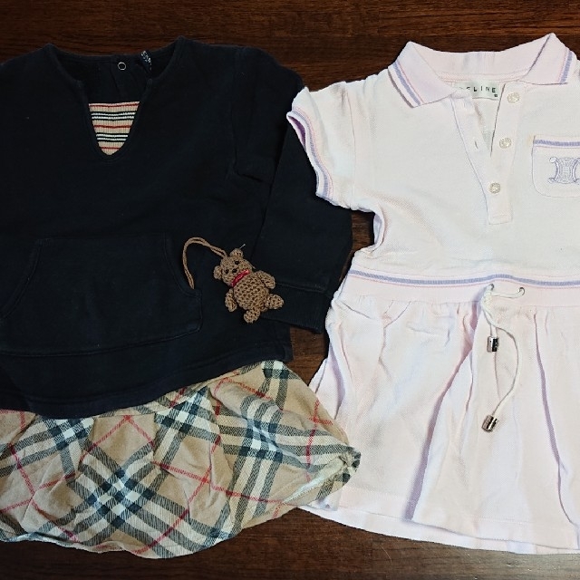 BURBERRY(バーバリー)のBURBERRYとCELINE子供服三点セット【80～90】 キッズ/ベビー/マタニティのキッズ服女の子用(90cm~)(その他)の商品写真