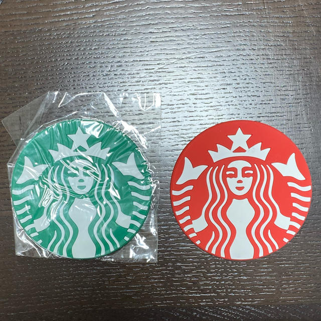 Starbucks Coffee(スターバックスコーヒー)のスターバックスコースター　2色セット インテリア/住まい/日用品のキッチン/食器(テーブル用品)の商品写真