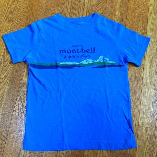 モンベル(mont bell)の美品 montbell モンベル　110 ロゴ　Tシャツ(Tシャツ/カットソー)