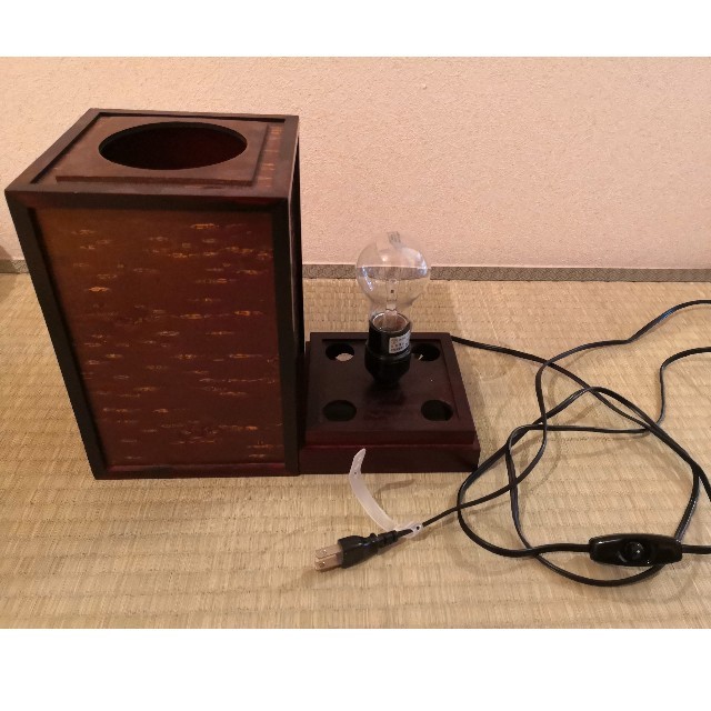 桜皮細工 くさ忠 電気スタンド 電球 伝統工芸 桜工芸 テーブル 桜皮細工 くさ忠 電気スタンド 電球 伝統工芸 桜工芸 テーブル