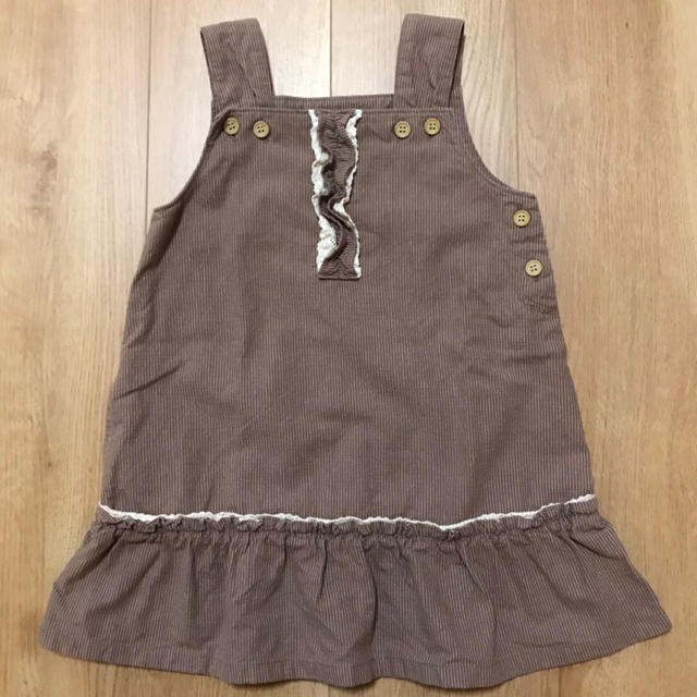 ピアンシェリ Piancheri ジャンパースカート ワンピース 100cm キッズ/ベビー/マタニティのキッズ服女の子用(90cm~)(ワンピース)の商品写真