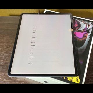 アイパッド(iPad)のipad pro 12.9 第三世代 美品 sim フリー スペースグレー(タブレット)