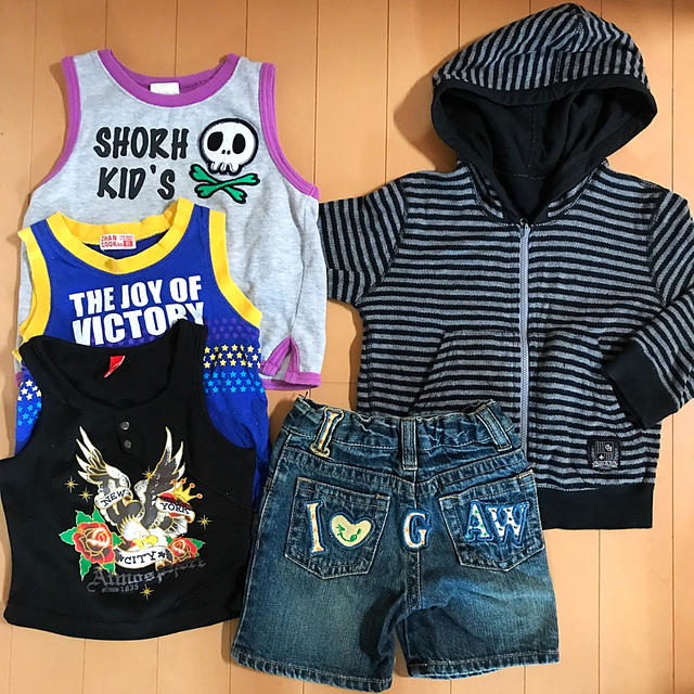 COMME CA ISM(コムサイズム)の子供服☆95☆男の子☆夏服☆まとめ売り☆半袖☆コムサイズム☆キッズ☆ベビー服 キッズ/ベビー/マタニティのキッズ服男の子用(90cm~)(Tシャツ/カットソー)の商品写真