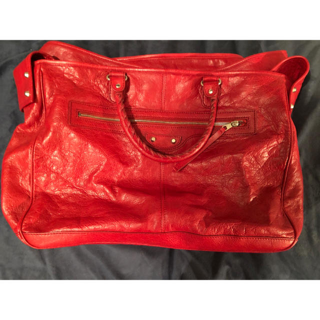 バレンシアガ 新品 BALENCIAGA 2way ソフトラム バッグ ボストン 【NEW