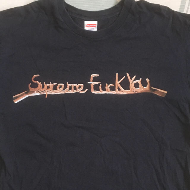 Supreme(シュプリーム)のSupreme fack you tee navy Tシャツ メンズのトップス(Tシャツ/カットソー(半袖/袖なし))の商品写真