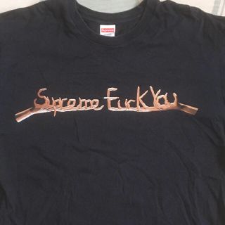 シュプリーム(Supreme)のSupreme fack you tee navy Tシャツ(Tシャツ/カットソー(半袖/袖なし))