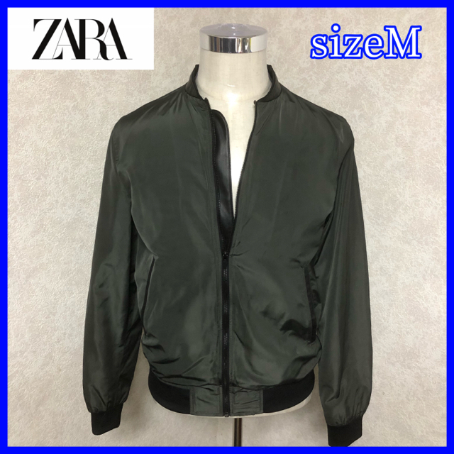 ZARA(ザラ)のsizeM◆ZARA◆ミリタリーブルゾン ナイロンジャケット メンズのジャケット/アウター(ミリタリージャケット)の商品写真