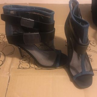 ディーゼル(DIESEL)のDIESEL メッシュブーツ　ヒール9.5cm(ハイヒール/パンプス)