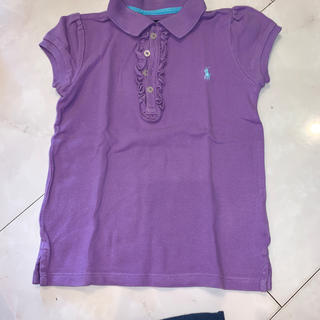 ラルフローレン(Ralph Lauren)のラルフローレン　115cm 紫　フリルポロシャツ　(Tシャツ/カットソー)