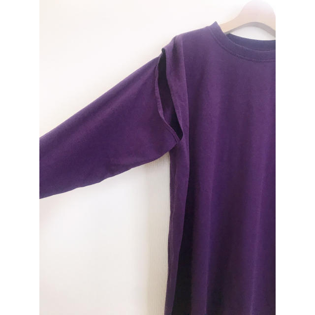 MM6(エムエムシックス)のMM6 maison margiela カットアウトロングTシャツ レディースのトップス(カットソー(長袖/七分))の商品写真