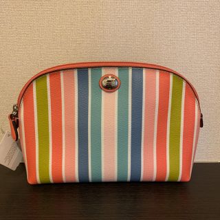 コーチ(COACH)のCOACH ペイトン マルチストライプ ポーチ 小物入れ F51282(ポーチ)