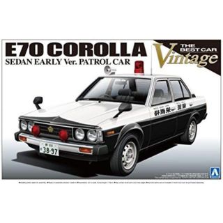 アオシマ(AOSHIMA)の絶版　1/24 ザ・ベストカー E70系 カローラセダン 前期型パトロール(模型/プラモデル)