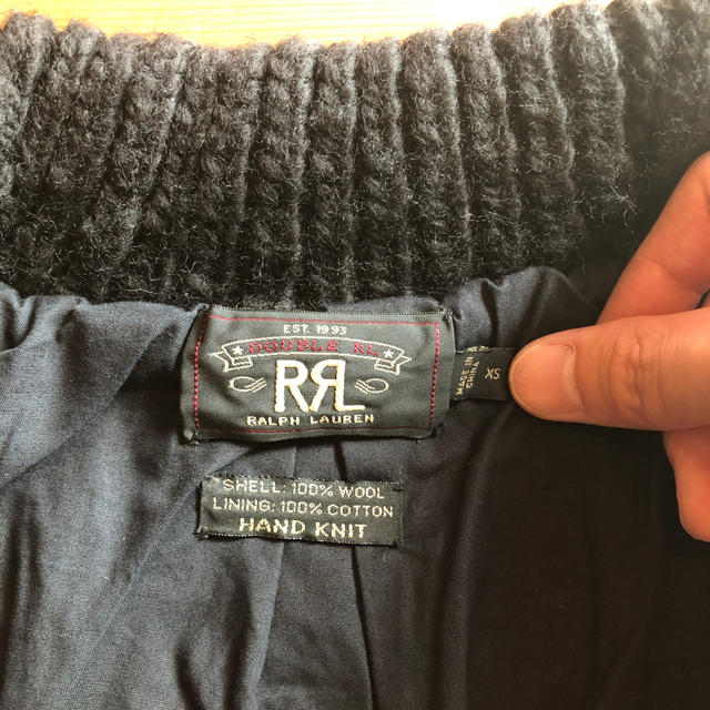 RRL(ダブルアールエル)のRRL ハンドニットカウチンベスト メンズのトップス(ニット/セーター)の商品写真