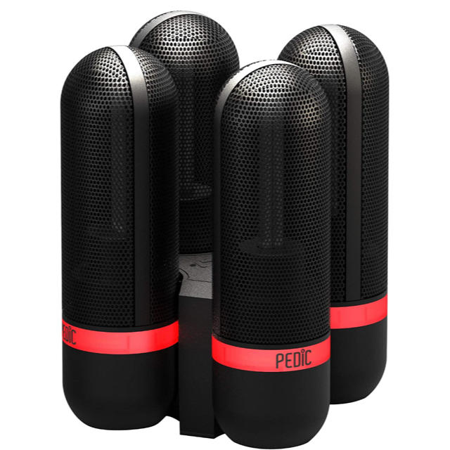 ウイルス対策 PEDIC V2シリーズ UV除菌器 (ブラック) (4本セット) PEDIC sports 携帯用UV除菌器 2セットレッド