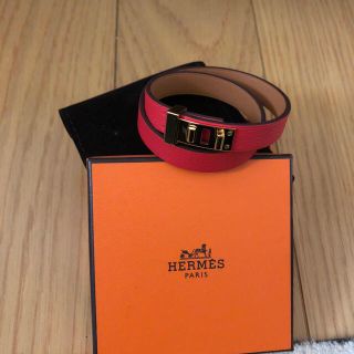 エルメス(Hermes)のエルメスブレスレット♡REDお値下げ　シェーブル(ブレスレット/バングル)