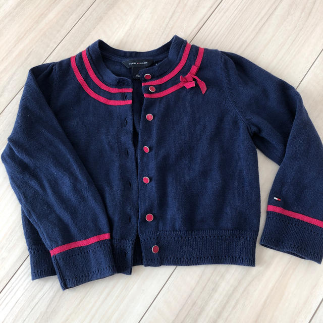 TOMMY HILFIGER(トミーヒルフィガー)のキッズ　TOMMY HILFIGER カーディガン キッズ/ベビー/マタニティのキッズ服女の子用(90cm~)(カーディガン)の商品写真