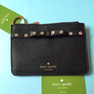 ケイトスペードニューヨーク(kate spade new york)のケイトスペード☆小銭入れ☆ミニ財布☆カードケース☆リボン☆スタッズ☆キーケース(コインケース)