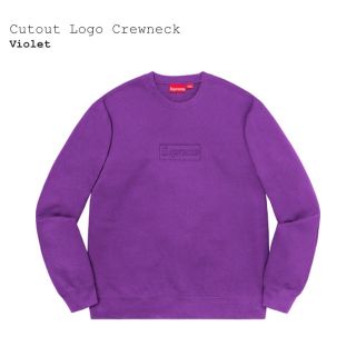 シュプリーム(Supreme)のSupreme Cutout Logo Crewneck Violet(スウェット)