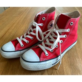 コンバース(CONVERSE)の値下げ⭐︎CANVAS ALL STAR HI レッド(スニーカー)