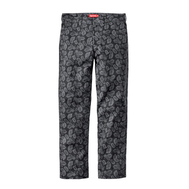 34 SUPREME PAISLEY WORK PANT ペイズリー chino