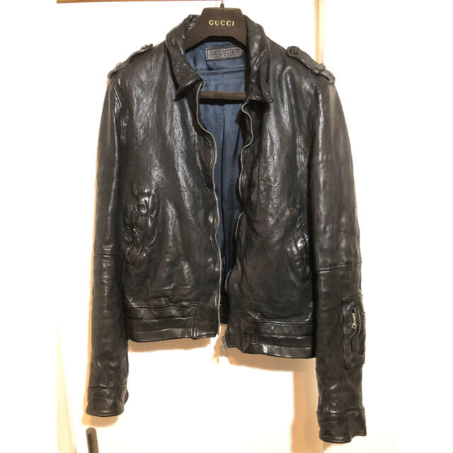 水嶋ヒロ着 NeIL Barrett バッファローレザージャケット S | www