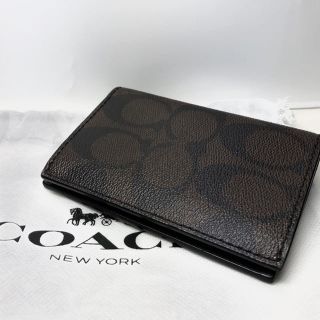 コーチ(COACH)のコーチ COACH カードケース シグネチャー コーテッド キャンバス(名刺入れ/定期入れ)