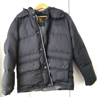 エーグル(AIGLE)の【まめたぬき様専用】AIGLE  レトロダウンジャケット ブラック(ダウンジャケット)