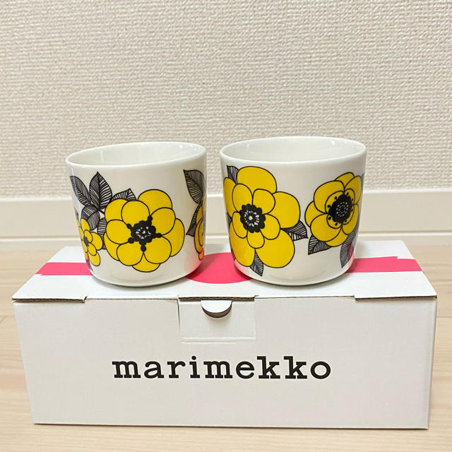 marimekko(マリメッコ)のマリメッコ　ケスティト　ダークイエロー　ラテマグ　マグ インテリア/住まい/日用品のキッチン/食器(食器)の商品写真