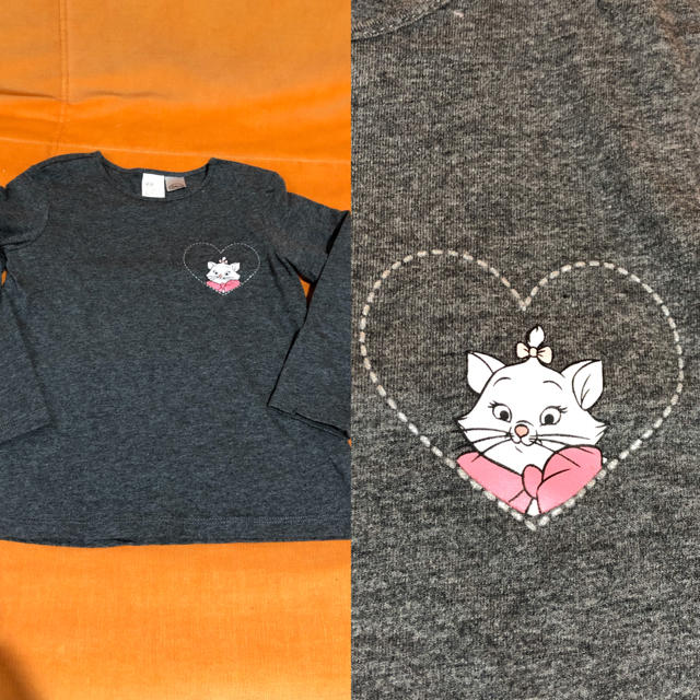 H&M(エイチアンドエム)の100 H&M マリーちゃん長袖Tシャツ　2枚セット キッズ/ベビー/マタニティのキッズ服女の子用(90cm~)(Tシャツ/カットソー)の商品写真