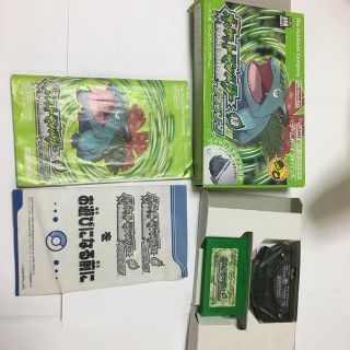 ニンテンドウ(任天堂)のポケットモンスター リーフグリーンGBA(携帯用ゲームソフト)