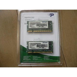 ノート用 メモリー DDR2 (PC2)  4GB x2 合計 8GB 超希少品(ノートPC)