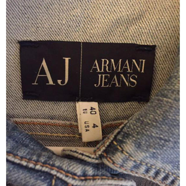 ARMANI JEANS(アルマーニジーンズ)のARMANI JEANS アルマーニジーンズ デニムジャケット ジージャン 40 レディースのジャケット/アウター(Gジャン/デニムジャケット)の商品写真