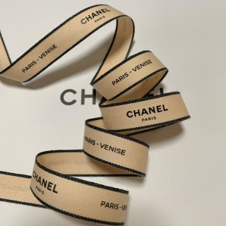 シャネル(CHANEL)のCHANEL ラッピング リボン ベージュピンク 1m(ラッピング/包装)