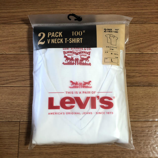 Levi's(リーバイス)のLevi's 2P半袖VネックTシャツ メンズ メンズのトップス(Tシャツ/カットソー(半袖/袖なし))の商品写真