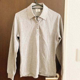 エルメス(Hermes)の未使用　HERMES エルメス　長袖　ポロシャツ　グレー　Sサイズ(Tシャツ(長袖/七分))