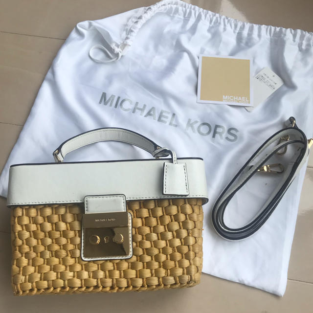 Michael Kors(マイケルコース)のほぼ新品♡マイケルコース♡かごバッグ♡ レディースのバッグ(かごバッグ/ストローバッグ)の商品写真