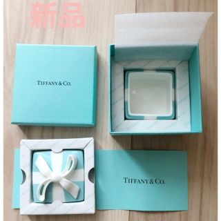 ティファニー(Tiffany & Co.)の♡新品♡ ティファニー ミニ ブルーボウ ボックス 小物入れ 陶器 置物(小物入れ)