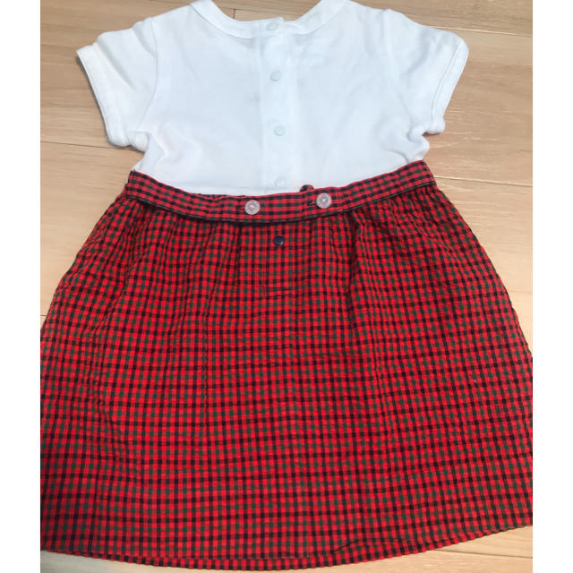 familiar(ファミリア)の美品♡ファミリア 半袖ワンピース キッズ/ベビー/マタニティのキッズ服女の子用(90cm~)(ワンピース)の商品写真