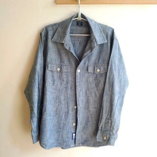 ギャップキッズ(GAP Kids)の美品 GAP ギャップ インディゴ デニムシャツ 150 GAP KIDSキッズ(その他)