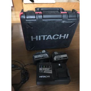 ヒタチ(日立)のHITACHI インパクトドライバーケース、充電器、バッテリー(工具/メンテナンス)