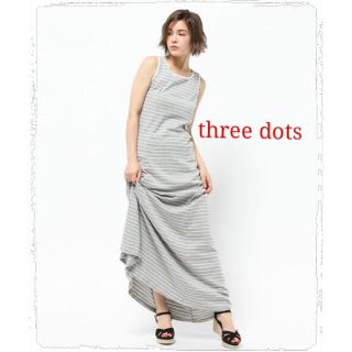 美品  threedots.com スリードッツ ワンピース レディース