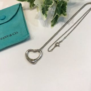 ティファニー(Tiffany & Co.)の【 Tiffany ティファニー】2.1cm横幅オープンハート♪正規品ネックレス(ネックレス)