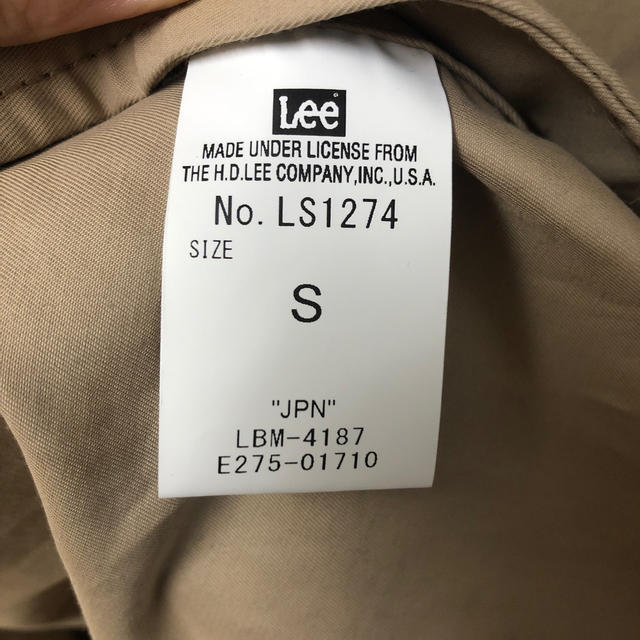 Lee(リー)のLee コート　メンズ　レディース メンズのジャケット/アウター(トレンチコート)の商品写真