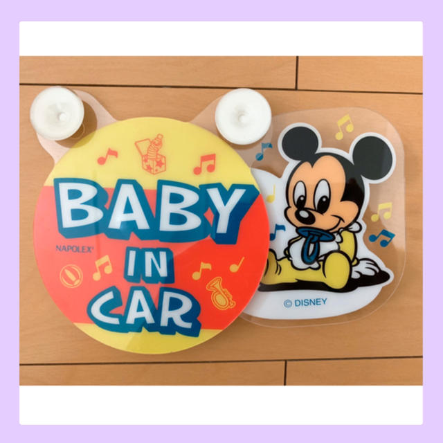 Disney Baby In Car 吸盤 車 赤ちゃん乗ってます ミッキー 即購入okの通販 By Nana S Shop ディズニー ならラクマ