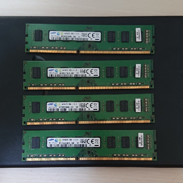 DDR3 PC3-12800U 4GB × 4枚 SAMSUNG